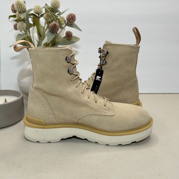 Sorel Hi-Line Lace Up Boot Ceramic/Chalk NL 4879-209 Women's 5.5 NWOB - Picture 7 of 12